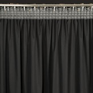 Zasłona gotowa na taśmie SELENA 140x270 Eurofirany czarny