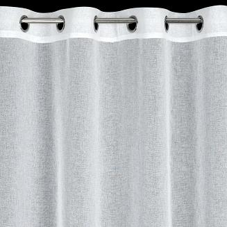 Firana gotowa na przelotkach MARGARET6 140x250 Eurofirany biały