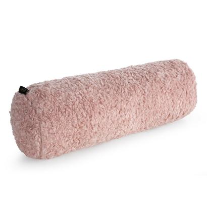 Poszewka dekoracyjna poduszka wałek BUKLA 45x15 Eurofirany pudrowa różowa puszysty baranek