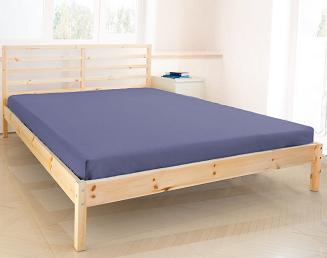 Prześcieradło jersey bez gumki 160x200 marengo