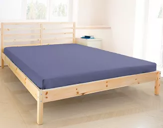 Prześcieradło jersey bez gumki 160x200 marengo