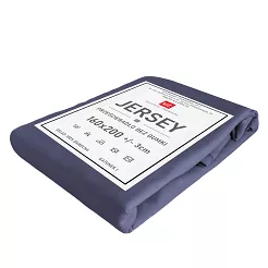 Prześcieradło jersey bez gumki 160x200 marengo