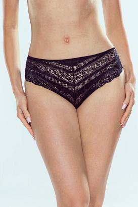 Figi damskie brazyliany półkryjące Hariet Eldar czarne