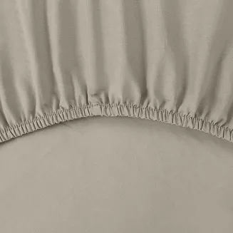 Prześcieradło satynowe z gumką BASIC 220x200x30 Eurofirany beżowy