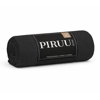 Prześcieradło jersey z gumką 200x220 czarne