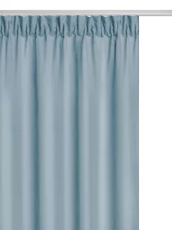 Błękitna Zasłona Gotowa Do Salonu Na Taśmie 140x270 VIVA