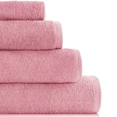 Ręcznik frotte Bari 100x150 gładki pudrowy