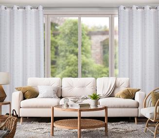 Zasłona gotowa na przelotkach EVI 140x250 Eurofirany biały