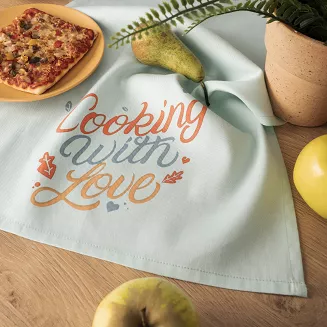 COOKING WITH LOVE Komplet 3 ścierek kuchennych, rozmiar 40x60cm S00012/SCI/001/040060/1