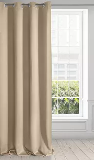 Zasłona gotowa na przelotkach PARISA 140x250 Design91 beżowy