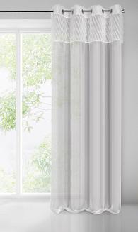 Zasłona gotowa na przelotkach AMIRA 140x250 Eurofirany biały