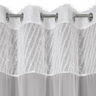 Zasłona gotowa na przelotkach AMIRA 140x250 Eurofirany biały