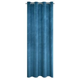 Zasłona gotowa na przelotkach MILO 140x250 Eurofirany granatowy