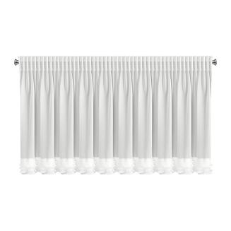 Firana gotowa na taśmie LUISA 400x80 Eurofirany biały