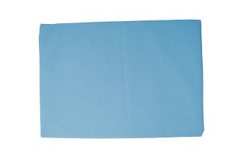 Prześcieradło bawełniane bez gumki 140x200 niebieski