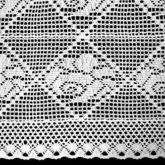 Obrus dekoracyjny ROSALY 85x85 Eurofirany biały