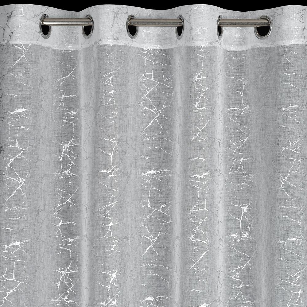 Firana gotowa na przelotkach REVA 140x250 Eurofirany srebrny