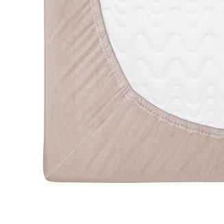 Prześcieradło jersey z gumką 120x200 Darymex beżowe