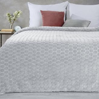 Koc narzuta ZOE 150x200 Eurofirany srebrny