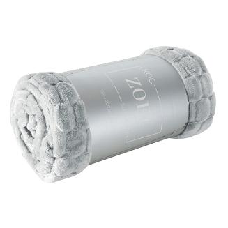 Koc narzuta ZOE 150x200 Eurofirany srebrny