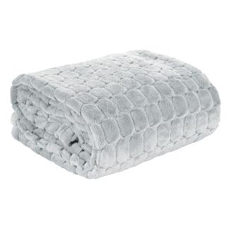 Koc narzuta ZOE 150x200 Eurofirany srebrny