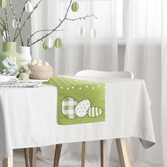 Obrus dekoracyjny WIOSNA 35x140 Eurofirany zielony