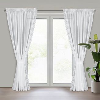 Firana gotowa na taśmie SUZAN 140x270 Eurofirany biały