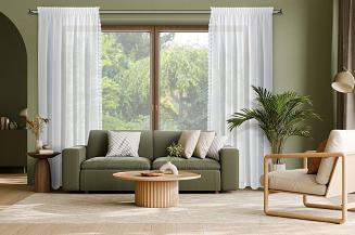 Firana gotowa na taśmie SUZAN 140x270 Eurofirany biały