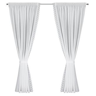 Firana gotowa na taśmie SUZAN 140x270 Eurofirany biały