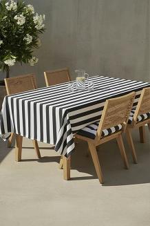 Grafitowa Poduszka Siedzisko na Krzesło Ogrodowe 40x40 STRIPES