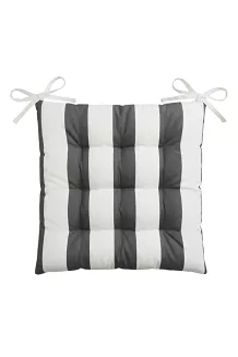 Poduszka siedzisko na krzesło ogrodowe STRIPES 40x40 grafitowa pasy