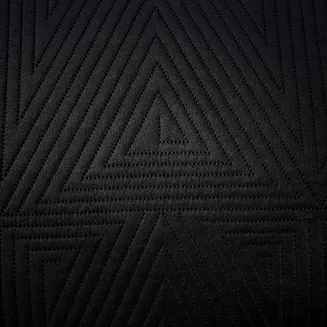 Narzuta dekoracyjna TRIO 240x260 pikowana czarna