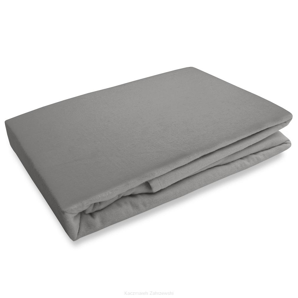 Prześcieradło flanelowe z gumką 160x200 Darymex szare