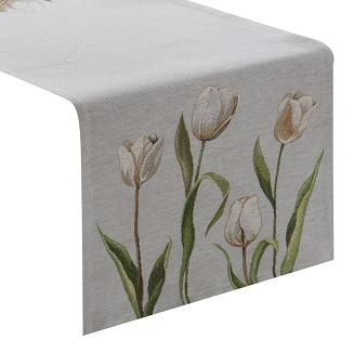 Obrus dekoracyjny CHO 45x140 Eurofirany popielaty