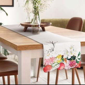 Obrus dekoracyjny SUMMER3 140x180 Eurofirany naturalny