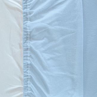 Prześcieradło ochronne z gumką jersey 200x220 Darymex niebieskie
