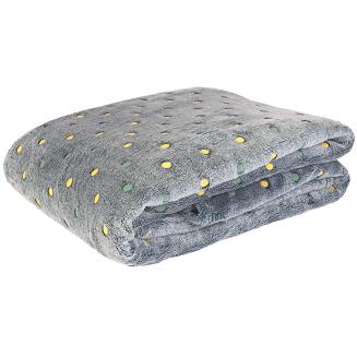 Koc narzuta z mikrofibry NEON 200x220 Darymex zielony w kropki