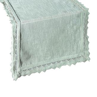 Obrus dekoracyjny SILEN 35x180 Eurofirany miętowy