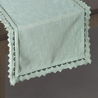 Bieżnik dekoracyjny SILEN 35x180 Eurofirany miętowy