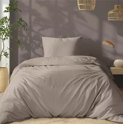 Pościel Satyna Baw. Taupe /140/ Pure