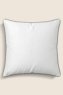 Poszewka bambusowa 40x40 biała z czarną bizą