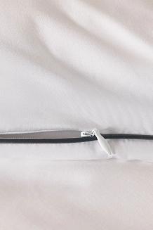 Poszewka bambusowa 40x40 biała z czarną bizą