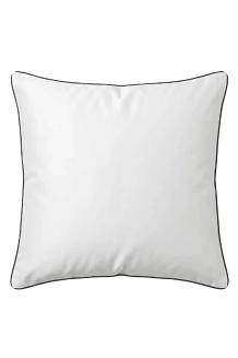 Poszewka bambusowa 40x40 biała z czarną bizą