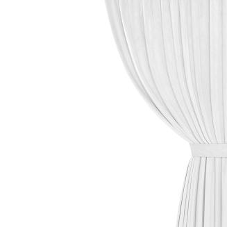 Szarfa do zasłony Velvet Soft 8x140 welurowa biała