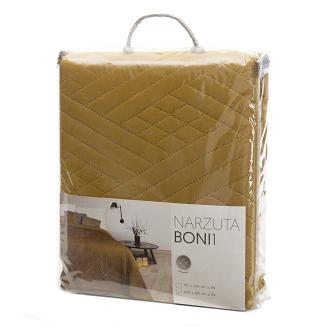 Narzuta dekoracyjna BONI 200x220 musztardowy