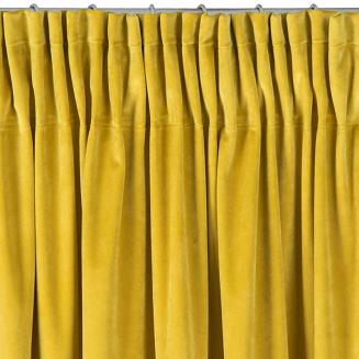 Zasłona gotowa na taśmie VILLA 140x270 Eurofirany musztardowy