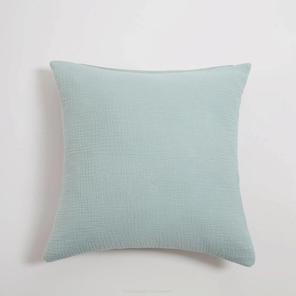 Poszewka bawełniana muślinowa 40x40 szałwiowa