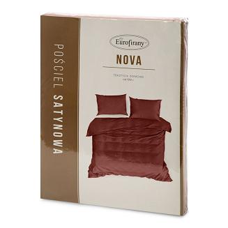 Pościel satynowa NOVA3 160x200 Eurofirany burgundowy