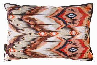 Poszewka dekoracyjna CEBRA 45x30 Eurofirany beżowy/bordowy