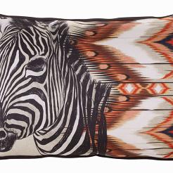 Poszewka dekoracyjna CEBRA 45x30 Eurofirany beżowy/bordowy